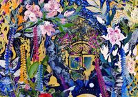 Purple Witty Fox Joao's garden - obrázek puzzlí
