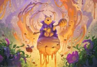 Ravensburger Winnie the Pooh - Hunny Wizard - puzzle image