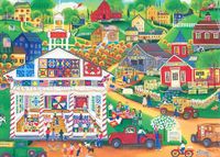 Masterpieces Town & Country: Centennial Quilt Show - puzzle image