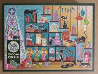 Cobble Hill Christmas cats - puzzle image