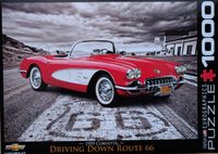 Eurographics 1959 Corvette, Driving Down Route 66 - image du puzzle