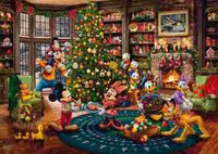 Schmidt Mickey and Minnie Trimming the Tree - puzzle image