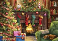 Bluebird Cozy christmas evening - puzzle image