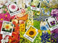 Cra-Z-Art Rainbow Flowers - puzzle image