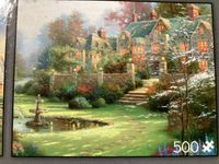 Ceaco Thomas Kinkade Garden Beyond Spring Gate - puzzle image