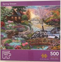 Corner Piece Spring Stream - obrázek puzzlí