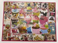 Bits and Pieces Cupcake Quilt - puzzle image