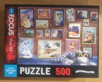 Blue Focus Cute cats - puzzle image