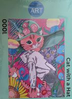 Linn Schiffmann Puzzle Cat with a Hat - obrázek puzzlí
