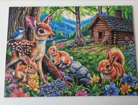 Holzpuzzle Tiere im Wald - puzzle image