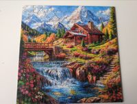Holzpuzzle Berghütte - puzzle image