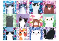 RoseArt Floral Cats - puzzle image
