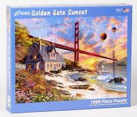 Vermont Christmas Company Golden gate sunset - puzzle image