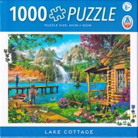 Imagination series Lake cottage - puzzle image