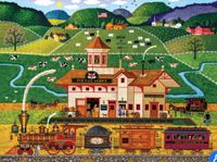 Buffalo Games Fox Hill Farms - imagen del puzzle