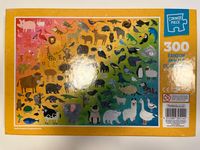 Corner Piece Rainbow Animals Of The World - obrázek puzzlí