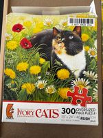 Ceaco Ivory cats - Motley and the small tortoiseshell - puzzle image