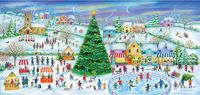 Gibsons Skating in the Village - obrázek puzzlí