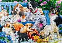 Trefl Dogs in the garden - puzzle image