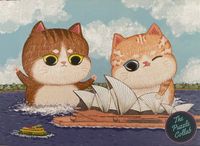 The Puzzle Collab Sydney Opera House and Cats - obrázek puzzlí