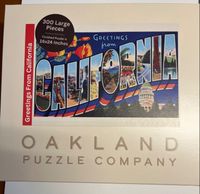 Oakland Puzzle Company Greetings from California - puzzle image