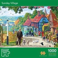 Corner Piece Sunday Village - obrázek puzzlí