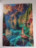 Holzpuzzle Bergsee - puzzle image