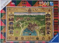 Ravensburger Harry Potter: Hogwarts Map, Hogwarts Karte - image du puzzle