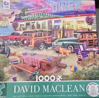 Ceaco David Maclean Beach Diner - puzzle image