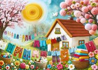 Cherry Pazzi woollen meadow - puzzle image