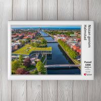 Sverigepussel Nissan genom Halmstad - puzzle image