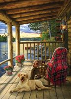 Cobble Hill Cabin Porch - puzzle image
