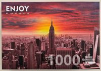 Enjoy Sunset Over New York Skyline - image du puzzle