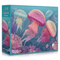 Final Piece Puzzles Jellyfish Bloom - puzzle image