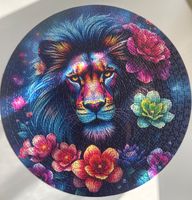 Bluebird Rainbow Lion - puzzle image