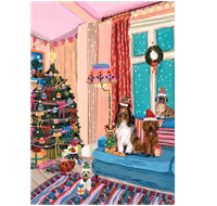 Corner Piece A Dog's Christmas - obrázek puzzlí