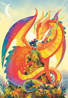 Cobble Hill Rainbow Dragon - puzzle image