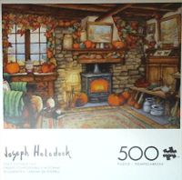 Buffalo Games Cozy Fall Cottage ( Joseph Holodook) - puzzle image