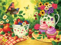 SunsOut Cupcakes for Two - puzzle image