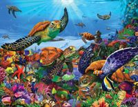 White Mountain Amazing Sea Turtles - puzzle image