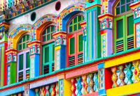 Bluebird Facade coloree, Singapour - puzzle image