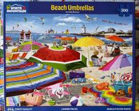 White Mountain Beach Umbrellas - obrázek puzzlí