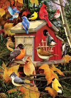 Cobble Hill Fall Birdhouse - puzzle image