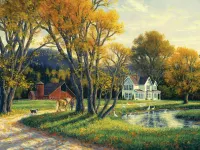 Masterpieces Quiet Autumn Days - obrázek puzzlí
