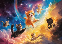 Trefl space kittens - image du puzzle