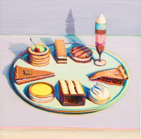 SFMOMA Dessert Tray by Wayne Thiebaud - obrázek puzzlí