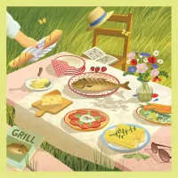 Vissevasse Summer Table & Me - puzzle image
