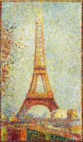 Artifact Puzzles Seurat Eiffel Tower - puzzle image