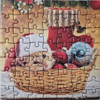 Eurographics Christmas Cats - 1 - puzzle image