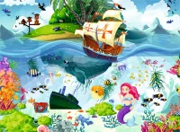 Brain Tree Mermaid Island - Puzzlebild